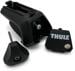 Thule Evo Raised Rail Dachträger, 4er-Pack, schwarz