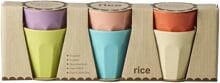 Rice Melamin Espresso Becher, Glory Days Colors, 80 ml, 6er Pack