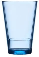 Mepal Flow Trinkglas, Kunststoff, 275ml, nordic blau