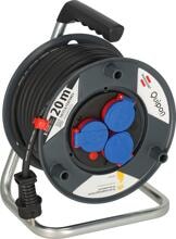 Quipon Kabeltrommel SPIN 20m, 3x2,5 RN-F, 3xSchuKo, schwarz
