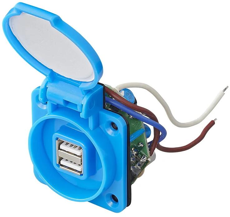 Pro Plus USB-Steckdose 2-fach mit Deckel, DC, 5V, 2100mA