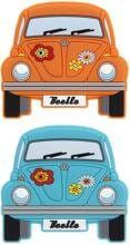 VW Collection VW Käfer Softmagnet 2er-Set, Front, Orange & Blau