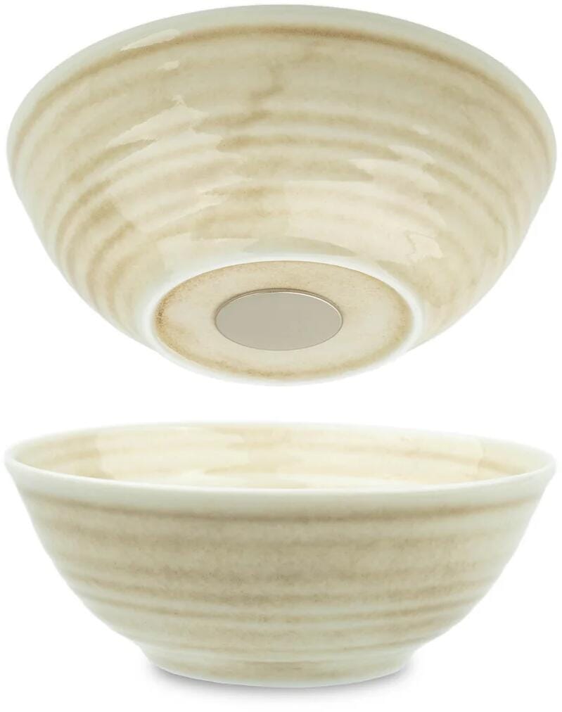 silwy Magnet-Porzellanbowls, 2er-Set, sand