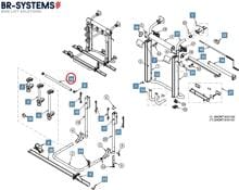 Querrohr - BR-Systems Ersatzteil Nr. 0100256 - für Bike Lift