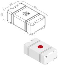 Trinkwasserkonformer Universaltank, 100l, 30x48x80cm, weiß