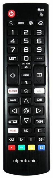 alphatronics Fernbedienung WebOS Standard, schwarz