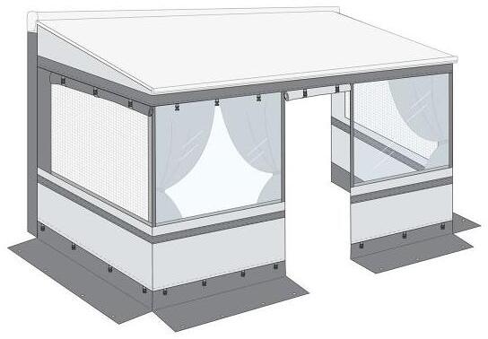 Fiamma Privacy-Room Light Markisenzelt, 260 Van S, 180-220cm