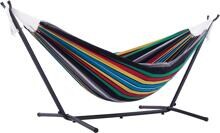 Vivere Cotton Hängematte mit Stahlständer, double, 250cm, rio night