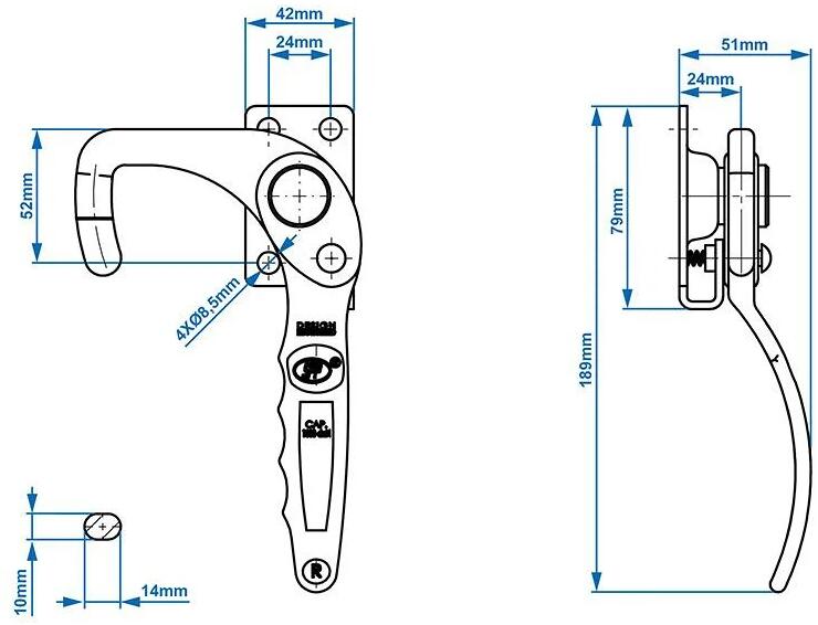 Steelpress SPP ZB Ladebordwandhaken, rechts, 12R bei Camping Wagner ...