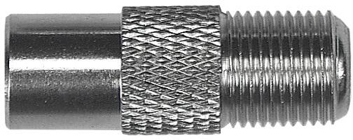 Jäger F-IEC-Koaxial-Adapter CFA 5, F-Kupplung auf IEC-Koaxial-Stecker