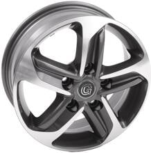 Goldschmitt GSM10 Aluminium-Felgen für Mercedes Sprinter W906 ab Bj. 2006 & W910 ab Bj. 2018, 6,5 x 16", LK6x130, Anthrazit Polished