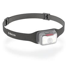 BioLite Range Stirnlampe, USB-C Schnelladung, 500 Lumen, grau