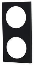 Berker Integro Pure Rahmen, 2-fach, schwarz matt
