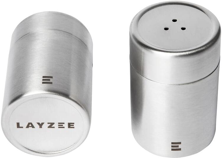 Layzee Salz- & Pfefferstreuer, 2er Set, Edelstahl