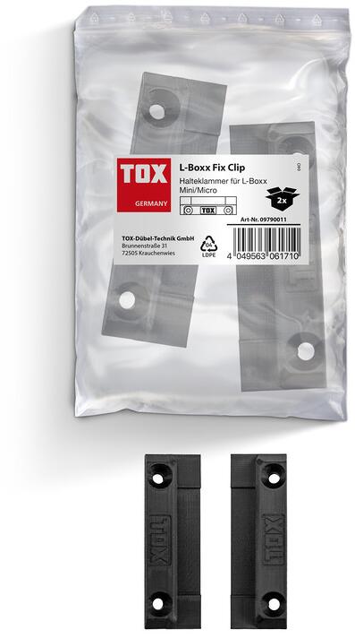 TOX L-Boxx Fix Clip Befestigungsklammern, 2er-Set