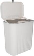 Haba Brescia Mülleimer mit Schwingdeckel, 8,5L, weiß