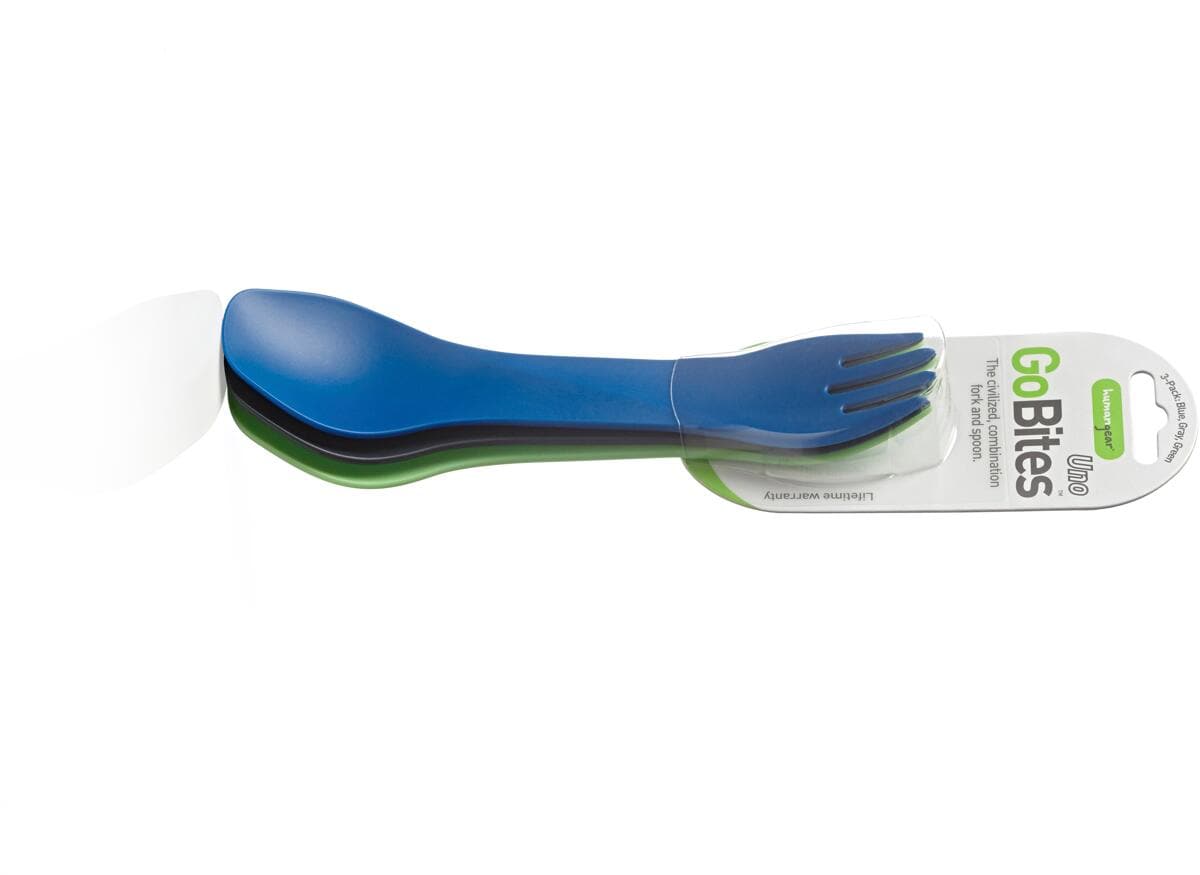 Humangear GoBites UNO Spork, 3er-Set, blau/grau/grün