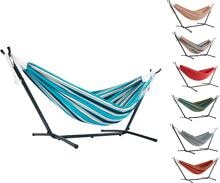 Vivere Sunbrella Hängematte mit Stahlständer, double