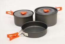 Vango Hard Anodised 2 Personen Kochset, 3-teilig