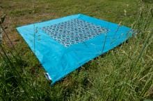 Bent Zip Carpet verbindbarer Teppich, 250x250cm, blau