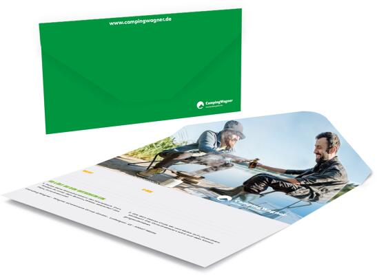 Camping Wagner Geschenkgutschein - Danke - 80 ? Geschenkkarte per Post