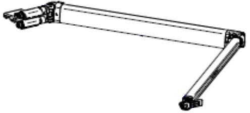 Gelenkarm links für Markisenlänge 3-5m - Thule Ersatzteil Nr. 1500603327 - für TO 6300