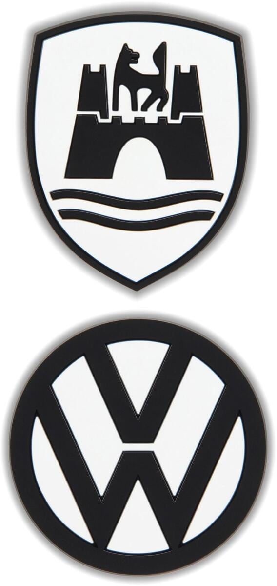 VW Collection VW Softmagnet 2er-Set, VW Logo & Wolfsburg Wappen