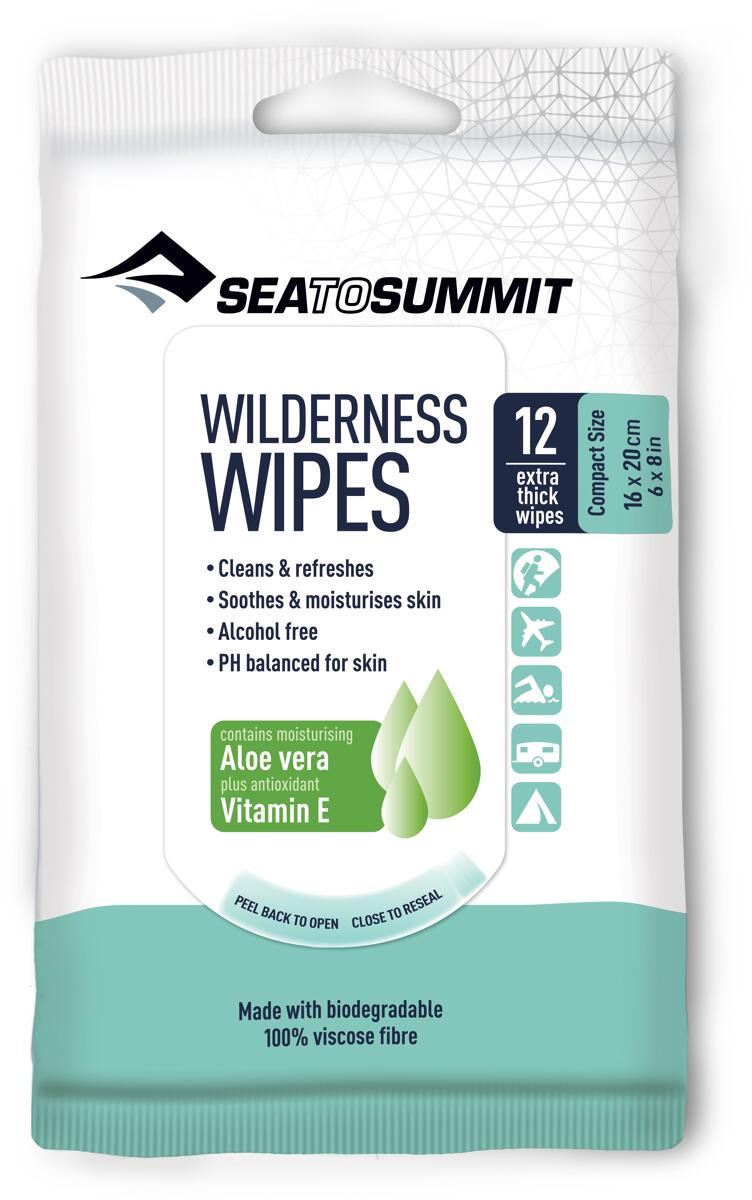 Sea to Summit Wilderness Wipes Compact Wischtücher, 12 Blatt