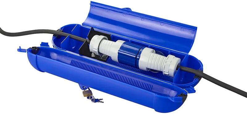 Pro Plus Kabelsafe, für CEE-Stecker, ohne Schloss, blau