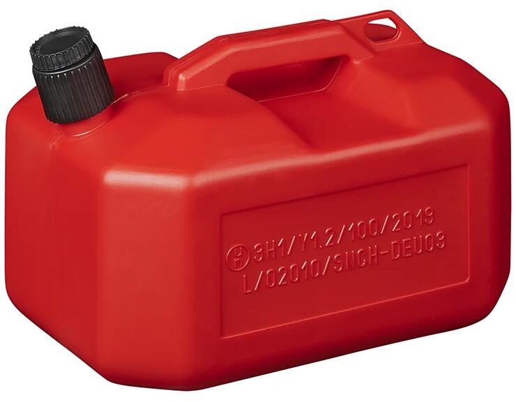 Pro Plus Benzinkanister, Kunststoff, 10L, rot, niedrig