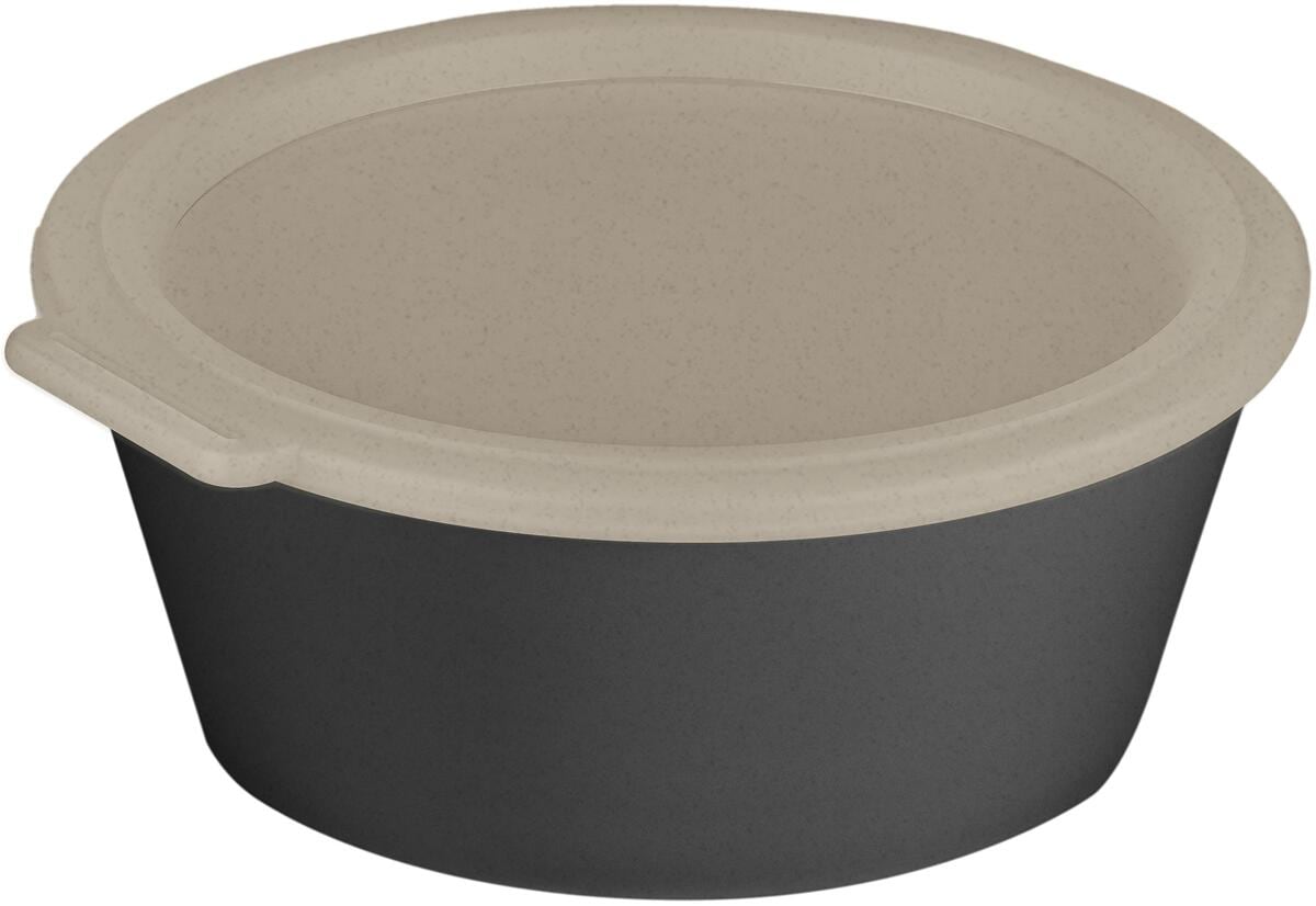 Koziol Move Schale mit Deckel, 1,3l, nature ash grey