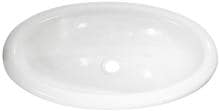 Waschbecken, oval 450x275mm, weiß