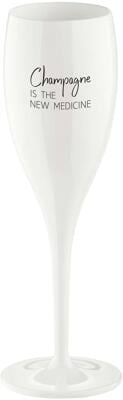 Koziol Cheers No.1 Champagnerglas, 100ml, Champagne the new medicine