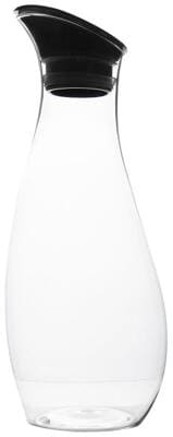 Gimex Karaffe mit Schwingdeckel, 1L, schwarz