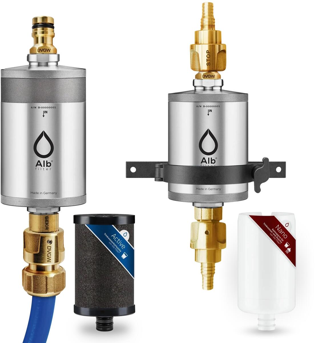 Alb Filter PRO CAMPER Set Trinkwasserfilter Kombination, edelstahl natur