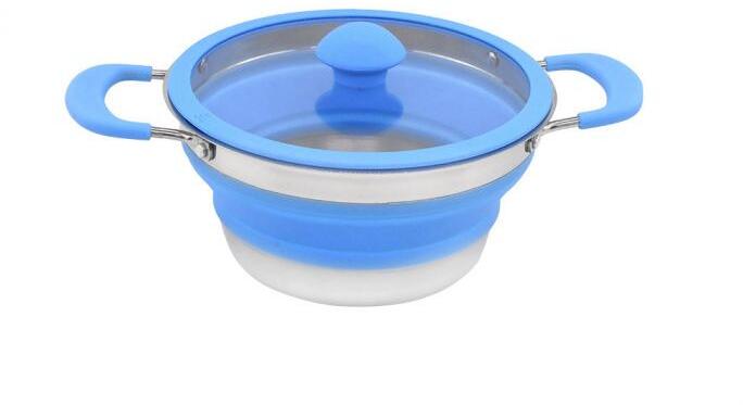 Via Mondo Kochtopf, faltbar, 1L, blau