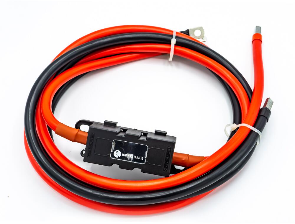 WATTSTUNDE BAKA35-FH Anschlusskabel mit ANM Hochlast Sicherungshalter, 1m, 35 mm²