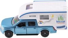 Siku Ford F150 Pick-Up Camper, blau/weiß