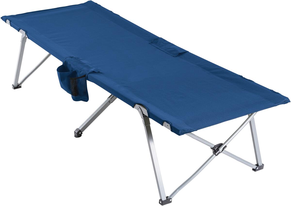 Ferrino Rapid Camp, faltbarer Outdoor-Hocker, blau, 191x63x44cm