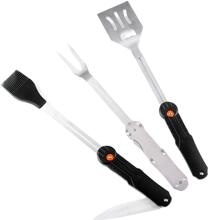 Flamefield 5-in-1 BBQ-Multifunktionswerkzeug, ausziehbar, schwarz