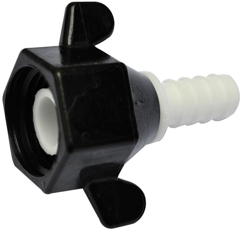 Lilie Aufschraubtülle, gerade, 12mm, für SHURflo, Lilie Pumpen, 2er-Pack