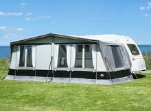 dwt Travel Comfort Air Reisezelt, (Gr.51), 956-980cm, hellgrau/anthrazit