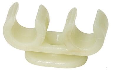 Reich UniQuick Kunststoff-Rohrschelle, 12mm, doppelt, 5 Stück