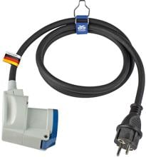 AS-Schwabe Adapterleitung Schutzkontaktstecker mit CEE-Winkelkupplung