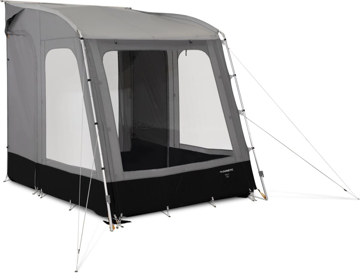 Dometic Rally 200 Statisches Vorzelt mit Gestänge, Breite 2m, schwarz
