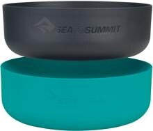 Sea to Summit DeltaLight Schüsselset, 900+1000 ml, Pacific Blue/Charcoal