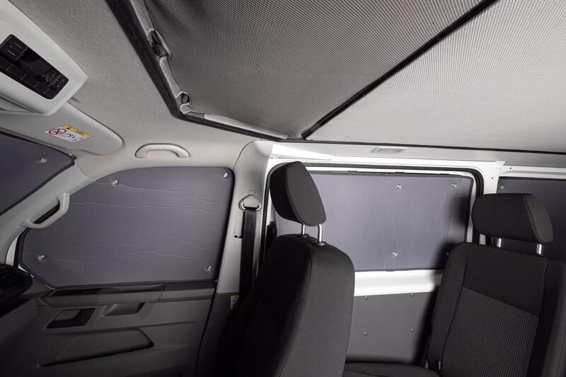 Carbest Thermo-Verdunkelungsmatten Wohnraum, grau, 5-teilig für VW Caddy 5 kR ab Bj. 2020