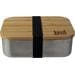 BasicNature Bamboo Lunchbox, Edelstahl, 0,8L