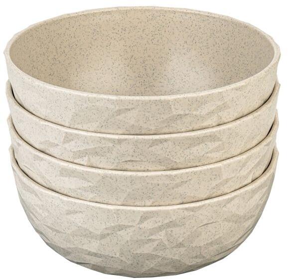 Koziol Club Organic Schale, 700ml, 4-teilig, sand