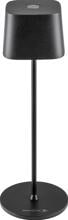 Brunner Quadrilux Mini Tischlampe, Akku, schwarz